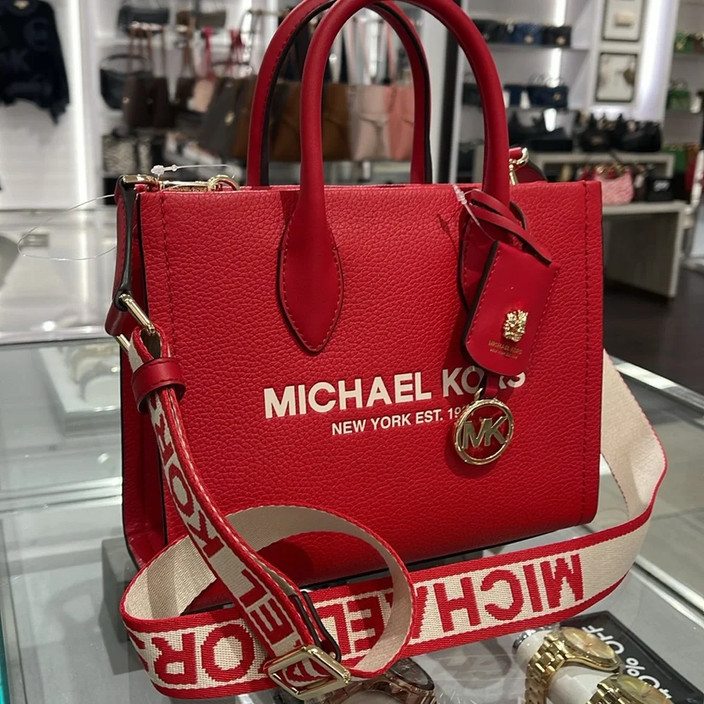MICHAEL KORS
Mirella Small Pebble Leather Crossbody Bag
Bright Red
NWT - Picture 13 of 16